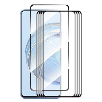 ENKAY HOED Prince 5Pcs voor Huawei nova 10 Jeugd Zijde Afdrukken Volledige Lijm 2.5D 9H Screen Protector 0.26mm Hoge Aluminium-silicium Glas Film