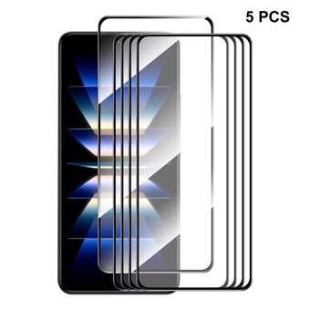 ENKAY HAT Prince 5Pcs Full Screen Protector voor Xiaomi Redmi K60 5G / K60 Pro 5G 0.26mm 9H 2.5D Hoge Aluminium-silicium Glas Film