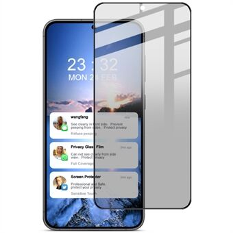 IMAK voor Samsung Galaxy S23 + / S22 + 5G anti Spy gehard glas schermbeschermer volledige lijm telefoonschermfilm (vingerafdruk ontgrendelingsversie)