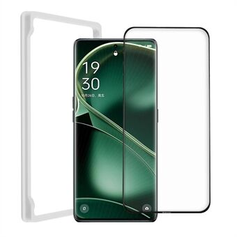 3D gebogen telefoon volledige schermbeschermer voor Oppo Find X6, volledig gelijmde film van gehard glas met installatieframe