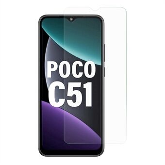 Voor Xiaomi Poco C51 4G Telefoon Screen Protector 0.3mm Arc Edge Gehard Glas HD Clear Anti- Scratch film