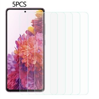 5PCS Voor Samsung Galaxy S20 FE 5G / S20 FE / S20 FE 2022 / S20 Lite 0.3mm 2.5D Arc Gehard Glas Screen Film