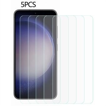 5 STKS Voor Samsung Galaxy A24 4G Schokbestendige Telefoon Screen Film 0.3mm 2.5D Arc Gehard Glas Screen Protector