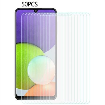 50 Stks/set Voor Samsung Galaxy A22 4G (EU Versie) anti-explosie Gehard Glas Film 2.5D 0.3mm Telefoon Screen Protector
