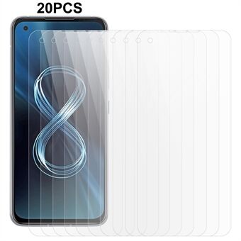 20 stks/set Voor Asus Zenfone 8 Gehard Glas Anti- Scratch Screen Protector 0.3mm 2.5D Arc Edge Screen film
