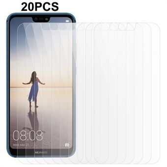 20 stks/set Voor Huawei P20 Lite (2018) Gehard Glas Telefoon Screen Film 0.3mm 2.5D Clear Screen Protector