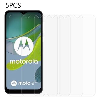 5 stks/pak Voor Motorola Moto E13 4G HD Clear Telefoon Screen Protector 2.5D 0.3mm Gehard Glas Anti-vingerafdruk Film