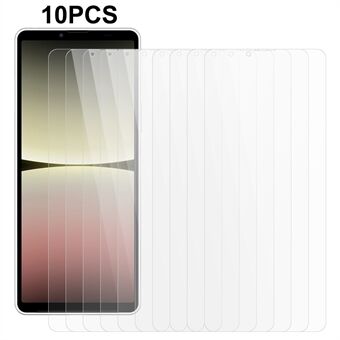 10PCS Voor Sony Xperia 10 V Anti-stof 2.5D Arc Edge Screen Protector Gehard Glas 0.3mm telefoon Screen Film