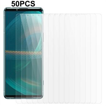50 stks/set Voor Sony Xperia 5 III 5G 2.5D 0.3mm Telefoon Screen Protector onbreekbaar HD Gehard glas Film