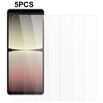 5 STKS Voor Sony Xperia 10 V Anti- Scratch Screen Film 2.5D Gehard Glas Screen Protector 0.3mm Dik ontwerp