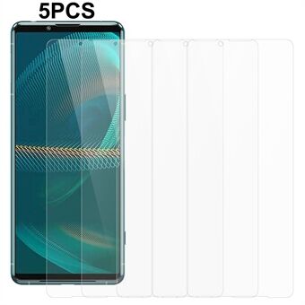 5PCS Voor Sony Xperia 5 III 5G 0.3mm 2.5D Gehard Glas Telefoon Screen Film onbreekbaar Screen Protector