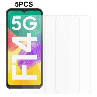 5 STKS Voor Samsung Galaxy F14 5G 0.3mm 2.5D Screen Protector Gehard Glas Telefoon Beschermende Film