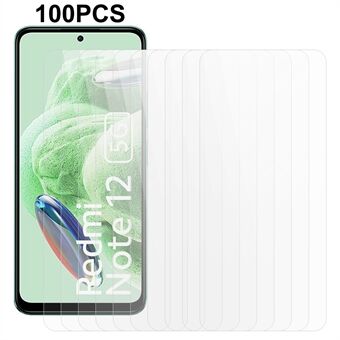 100 Stuks Voor Xiaomi Redmi Note 12 5G (China) / (India) / (Global) / Poco X5 5G Gehard Glas Screen Protector Volledige Lijm Film