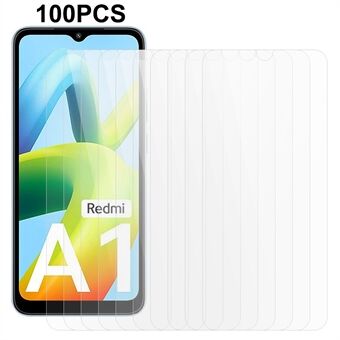 100PCS Voor Xiaomi Redmi A1 4G / A2 4G Anti- Scratch HD Clear Screen Protector Gehard Glas Screen Film
