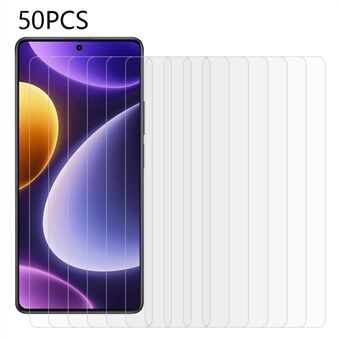 50PCS Voor Xiaomi Redmi Note 12 Turbo / Poco F5 5G Gehard Glas Film HD Clear Stofdicht Telefoon Screen Protector