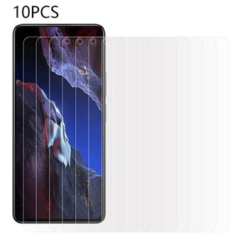 10 Stks / set voor Xiaomi Poco F5 Pro 5G / Redmi K60 5G / K60 Pro 5G 2.5D Arc Edge Screen Protector 0.3mm Gehard Glas Film