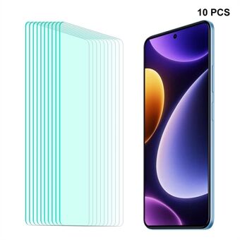 ENKAY HOED Prince 10PCS Voor Xiaomi Poco F5 5G / Redmi Note 12 Turbo Screen Protector 0.26mm 9H 2.5D Hoge Aluminium-silicium Glas Film