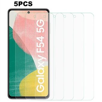 5PCS Voor Samsung Galaxy F54 Anti- Scratch Screen Protector 2.5D Edge HD Clear 0.3mm Gehard Glas Screen Film