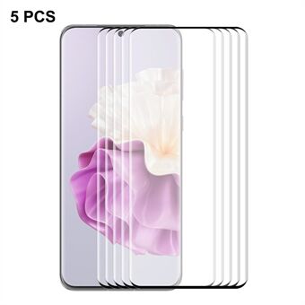 ENKAY HOED Prince 5 STKS Voor Huawei P60/P60 Pro /P60 Art Screen Protector 3D Gebogen Gehard Glas side Lijm Volledige Cover Film