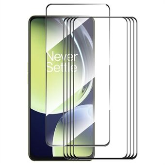 ENKAY HAT Prince 5 stks voor OnePlus Nord CE 3 Lite 5G / Nord N30 5G Hoge Aluminium-silicium Glas Film Zijde Afdrukken 0.26mm 9 H 2.5D Screen Protector