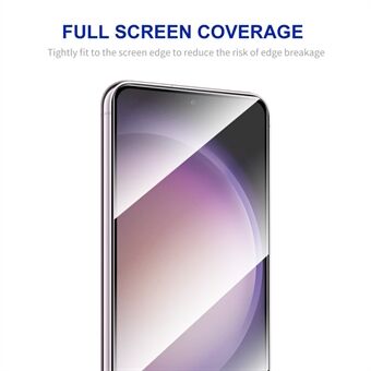 ENKAY HOED Prince 5Pcs Voor Samsung Galaxy S23 FE Screen Protector 0.26mm 2.5D 9H Hoge Aluminium-silicium Glas Zijde Afdrukken Film
