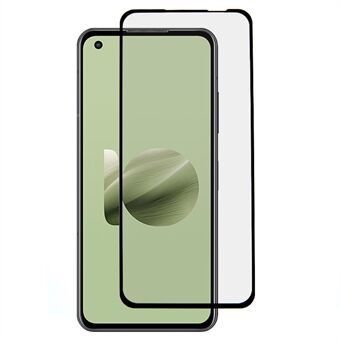 Voor Asus Zenfone 10 5G Gegalvaniseerde Zijde Afdrukken Gehard Glas Film Volledige Cover Volledige Lijm Screen Protector