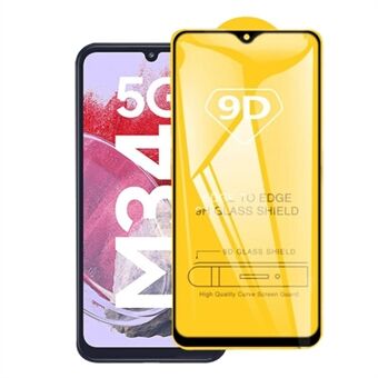 Full Screen Covering Film voor Samsung Galaxy M34 5G, Side Glue Tempered Glass Phone Screen Protector