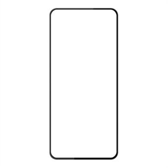 AMORUS voor Xiaomi Redmi 12 4G volledige schermbeschermer zijdedruk gehard glas volledige lijmfilm - zwart