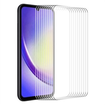 ENKAY HOED Prince 10 stks HD Clear Screen Protector voor Samsung Galaxy A25 5G Hoge Aluminium-silicium Glas 0.26mm 9 H 2.5D Film
