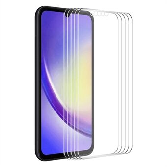 ENKAY HOED Prince 5Pcs voor Samsung Galaxy A25 5G Hoge Aluminium-silicium Glas Beschermende Film 2.5D Arc Edge Screen Protector