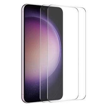 ENKAY HOED Prince 2 Stuks voor Samsung Galaxy S23 FE Hoge Aluminium-silicium Glas Anti Scratch Film 2.5D Arc Edge Screen Protector