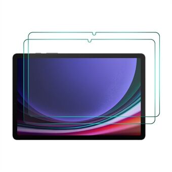 ENKAY HAT Prince 2 stks 0.33mm Clear Film voor Samsung Galaxy Tab S9 + / S8 + / S7 FE, hoge Aluminium-silicium Glas 9 H 2.5D Screen Protector