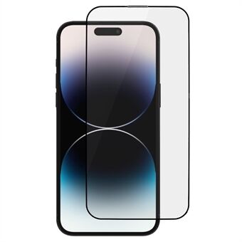 Voor iPhone 15 Pro Antistatische schermbeschermer Hoge hardheid Volledige dekking Volledig gelijmde film van gehard glas