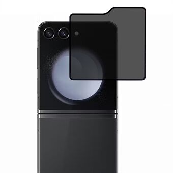 Voor Samsung Galaxy Z Flip5 5G Volledige Dekking Zijlijm Gehard Glas Film Zijde Afdrukken Anti- Spy Back screen Protector