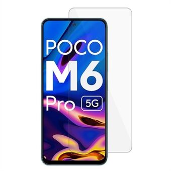 Voor Xiaomi Poco M6 Pro 5G 2.5D Arc Edge Screen Protector Hoge aluminium-silicium glas Telefoonschermfilm