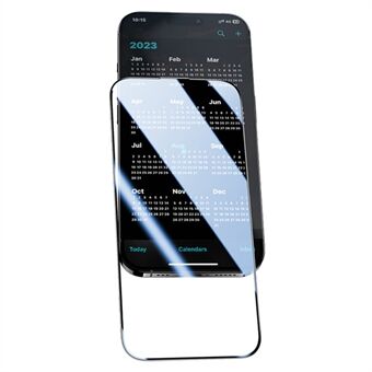 BENKS Ultra Clear Hoog Aluminium-siliconen Glas Schermafdekfolie voor iPhone 15 Pro Max Anti-explosie Schermbeveiliging