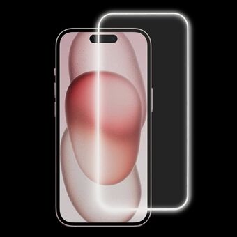 Voor de iPhone 15 Pro Max Luminous HD Medium Alumina Glass Screen Protector, volledig vastgeplakt, anti-kras film.
