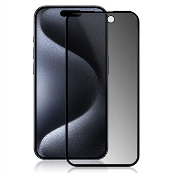 MOCOLO Voor iPhone 15 Pro Max Anti-Spy Gehard Glas Schermfolie Volledige Lijm 3D Boogrand Scherm Beschermer