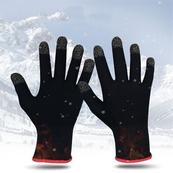 Een paar verwarmde handschoenen met aanraakscherm Outdoor antislip anti-zweethandschoenen