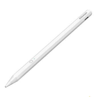ESSAGER Schrijvende capacitieve stylus met LED-lichtkabel Opladen Touchscreen-potlood voor iPad Air (2022) / Pro 11-inch (2021) / Pro 12,9-inch (2021) / mini (2021)