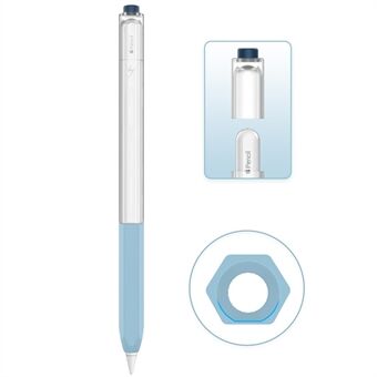 AHASTYLE PT-LC05 Voor Apple Pencil (2e Generatie) Jelly Style Doorzichtige Stylus Pen Cover Siliconen Anti-drop Anti-slip Beschermhoes