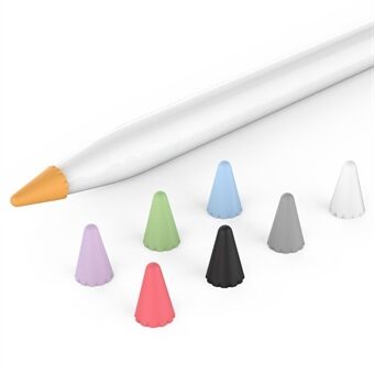 AHASTYLE PT107 8 Stuks voor Apple Pencil (2e Generatie) / (1e Generatie) Pen Tip Cover Stylus Penpunt Siliconen Mouw