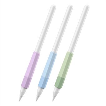 AHASTYLE PT185 3 stuks voor Apple Pencil 2nd Generation Sleeve Stylus Pen Grip Silicone Case Gradiëntkleur