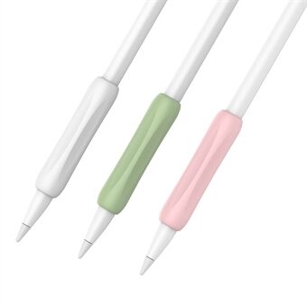 AHASTYLE PT113-1 siliconen grip voor Apple Pencil 1e / 2e generatie hoes, 3-delige styluspenhouder