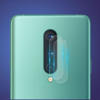 2 stuks HOED- Prince [0,2 mm 9H 2.15D boogranden] Gehard glas cameralensbeschermingsfilm aan de achterkant voor OnePlus 8