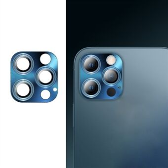 TOTU metalen frame + cameralensfilm van gehard glas voor iPhone 12 Pro Max - Blauw
