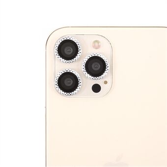 Voor iPhone 12 Pro Max Ultra Clear Strass Decor Glas Camera Lens Protector (3 stuks / set)