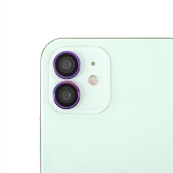 HD helder kleurrijk frame + glazen cameralensbeschermer (2 stuks / set) voor iPhone 11 / iPhone 12 / iPhone 12 Mini