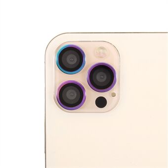 HD helder kleurrijk frame + glazen cameralensbeschermer (3 stuks / set) voor iPhone 11 Pro / iPhone 11 Pro Max / iPhone 12 Pro