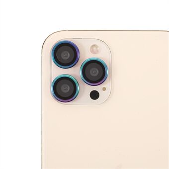 Multi-Color Edge Ultra Clear Metal Bumper Glas Cameralens Screenprotector (3st / set) voor iPhone 12 Pro Max